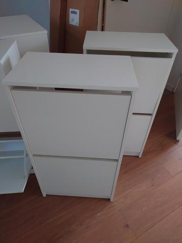 Witte Ikea BISSA Schoenenkast  beschikbaar voor biedingen