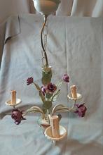 "Brocante" Franse hanglamp Rozen, bloemen, roosjes, Ophalen of Verzenden