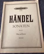 Bladmuziek Händel Sonaten no 4-7 Flöte und Klavier, Gebruikt, Klassiek, Ophalen of Verzenden, Artiest of Componist