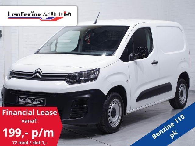 Citroen Berlingo 1.2 Pure Tech 110 pk Benzine Airco Cruise C, Auto's, Bestelauto's, Bedrijf, Te koop, ABS, Airconditioning, Alarm