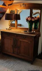 Vintage kastje met spiegel en marmeren blad, Antiek en Kunst, Antiek | Meubels | Kasten, Ophalen