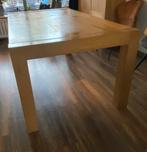 Houten Eettafel, Ophalen, Strak, Gebruikt, 100 tot 150 cm