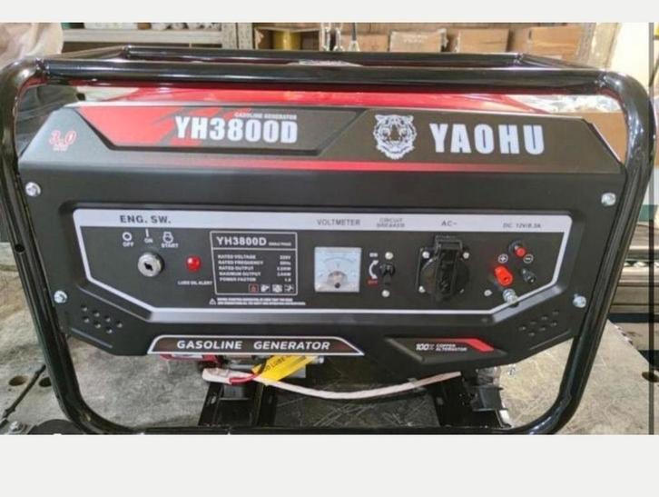 YAOHU Aggregaat/generator  met elektrische start 3000 watt, Doe-het-zelf en Verbouw, Gereedschap | Machine-onderdelen en Toebehoren