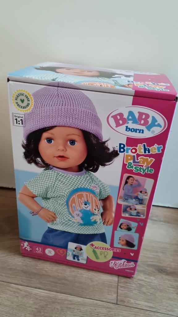 Baby Born Brother Play & Style Pop - Nieuw in doos, Kinderen en Baby's, Speelgoed | Poppen, Nieuw, Babypop, Ophalen of Verzenden