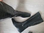 Zwarte lak leer schoenen krokodil maat 39, nu 60% korting, Ophalen of Verzenden, Prego, Hoge laarzen, Zo goed als nieuw