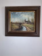 Olieverfschilderij Landschap Cees Verbeek incl Lijst, Antiek en Kunst, Kunst | Schilderijen | Klassiek, Ophalen