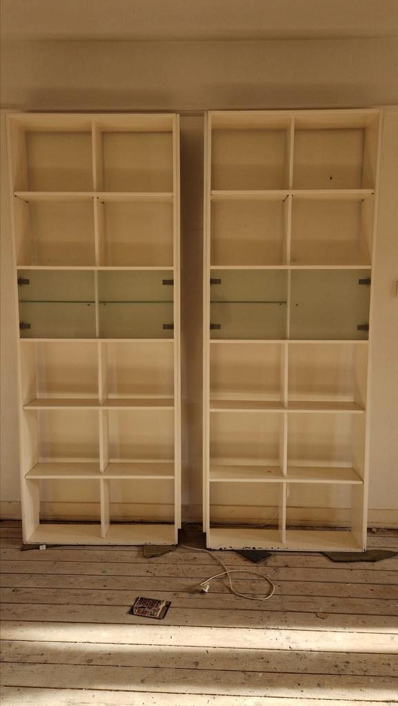 Twee (boeken)kasten, 240 x 89,5 cm, Huis en Inrichting, Kasten | Boekenkasten, Zo goed als nieuw, 50 tot 100 cm, 25 tot 50 cm