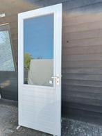 Hardhouten buitendeur, Doe-het-zelf en Verbouw, Deuren en Horren, Ophalen, 80 tot 100 cm, 215 cm of meer, Glas