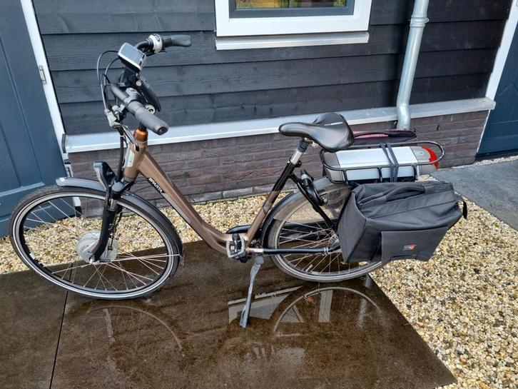 Electrische Sparta damesfiets, Fietsen en Brommers, Elektrische fietsen, Zo goed als nieuw, Sparta, 51 tot 55 cm, Ophalen