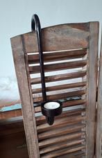 Glashaak theelichthouder zwart antiek H30cm, 25 tot 50 cm, Zwart, Nieuw, Ophalen of Verzenden