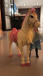 Barbie Paard en barbie met Geluid & Beweging, Ophalen of Verzenden, Zo goed als nieuw, Overige typen