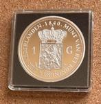 Penning / Replica - Nederland 1 Gulden 1840 Willem II, Postzegels en Munten, Penningen en Medailles, Ophalen of Verzenden, Overige materialen