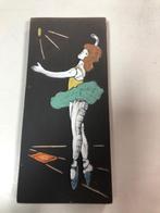 wandtegel ballerina zwart gekleurde print tutu retro ‘70, Ophalen, Huis en Inrichting
