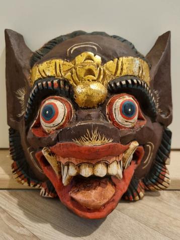 Topeng barong masker uit bali indonesie beschikbaar voor biedingen