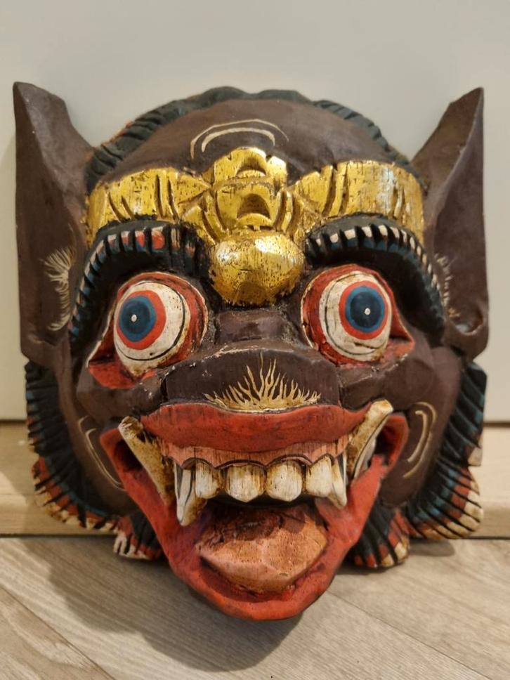 Topeng barong masker uit bali indonesie, Antiek en Kunst, Kunst | Niet-Westerse kunst, Ophalen of Verzenden
