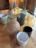 Partij vazen! WEG=WEG, Ophalen, Overige kleuren, Minder dan 50 cm, Glas