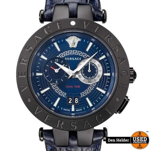 Versace VEBV00419 V-Race heren horloge chronograaf 46 mm - N, Sieraden, Tassen en Uiterlijk, Horloges | Heren, Zo goed als nieuw