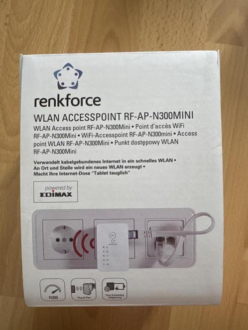 2x Renkforce RF-AP-N300Mini WiFi-accesspoint 300 MBit/s, Computers en Software, Accesspoints, Zo goed als nieuw, Ophalen of Verzenden