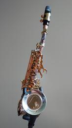 Sopraansaxofoon gebogen P. Mauriat, Muziek en Instrumenten, Blaasinstrumenten | Saxofoons, Zo goed als nieuw, Met koffer, Sopraan