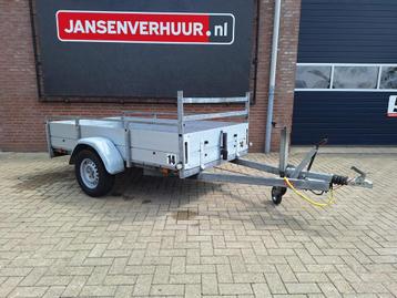 Anssems enkelassige geremde aanhangwagen beschikbaar voor biedingen