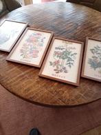 Geborduurde Seizoenen - Lente, Zomer, Herfst, Winter, Antiek en Kunst, Ophalen of Verzenden