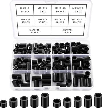 YIXISI 110 Stuks ABS Ronde Spacer Assortiment Kit beschikbaar voor biedingen