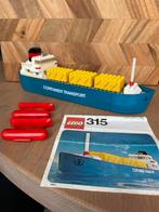 Lego containerschip set 315 uit 1976 *COMPLEET*, Ophalen of Verzenden, Complete set, Lego