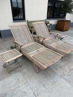 Teak and garden ligbedden, Ophalen, Zo goed als nieuw, Teakhout, Verstelbaar