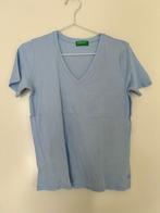 Benetton Lichtblauw T-shirt Maat M, Blauw, Ophalen of Verzenden, Zo goed als nieuw, Korte mouw