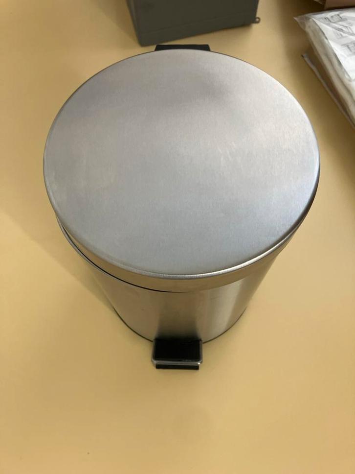 IKEA Trapats Afvalemmer - RVS - Met Pedaal, Huis en Inrichting, Woonaccessoires | Prullenbakken, Gebruikt, Rvs, Minder dan 50 cm