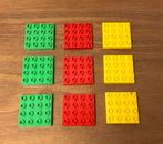 Duplo 9 bouwplaatjes 4x4 nops (2), Ophalen of Verzenden, Zo goed als nieuw, Complete set, Duplo