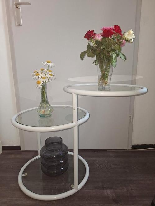 Mid Century  Salontafel, Huis en Inrichting, Tafels | Bijzettafels, Zo goed als nieuw, Rond, 60 cm of meer, 75 cm of meer, Ophalen