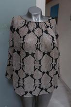 Norah mooie blouson zwart beige bruin mt 44, Overige kleuren, Verzenden, Maat 42/44 (L), Zo goed als nieuw