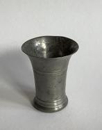 Vintage tinnen beker - Meeuws & Zoon Den Haag, Ophalen of Verzenden