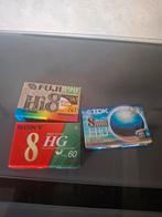 8mm high 8 cassettes, Audio, Tv en Foto, Videocamera's Analoog, Ophalen of Verzenden, Hi 8, (Video)band
