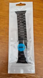 NIEUW iWatch alu luxe bandje 42/44/45 mm zwart metaal, Ophalen, Nieuw, Zwart, IOS