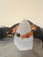 Barnsteen amber git geluk beschermt sjamaan wicca magie TIP, Ophalen of Verzenden, Nieuw, Zilver, Met edelsteen