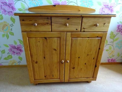 grenen dressoir IKEA (1992), Huis en Inrichting, Kasten | Dressoirs, Gebruikt, 50 tot 100 cm, 25 tot 50 cm, Met lade(s), Met deur(en)
