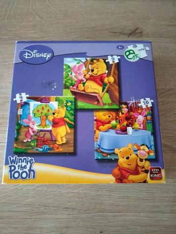King 3 in 1 puzzels Winnie the Pooh beschikbaar voor biedingen