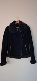 Nieuwe zwarte gevoerde suède leren jas Oakwood maat M., Maat 38/40 (M), Zwart, Nieuw, Ophalen of Verzenden