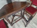 Eiken klaptafel met 2 stoelen, Ophalen