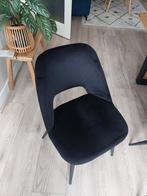 4 stoelen velvet zwart Kwantum, Ophalen, Zwart, Zo goed als nieuw, Vier