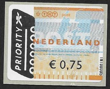 Wincor Nixdorf automaatzegel € 0,75 Priority TNT5 Den Haag. beschikbaar voor biedingen