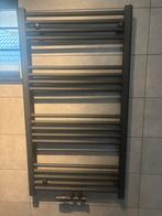 Mat zwarte gemoffelde handdoek radiator 118x45cm, Doe-het-zelf en Verbouw, Verwarming en Radiatoren, Radiator, Minder dan 60 cm