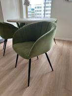 4 eettafel stoelen - kwantum, Huis en Inrichting, Ophalen of Verzenden, Zo goed als nieuw, Stof, Vier