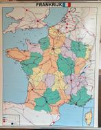 Schoolkaart Frankrijk Regio - Educatief Materiaal, Antiek en Kunst, Ophalen of Verzenden, Aardrijkskunde