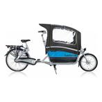 Nieuwe  Gazelle cabby bakfiets regentent met tentstokken, Bos en Lommerweg 250 b, Huif, Donkee, Nieuw