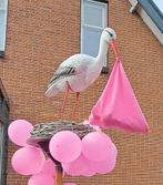 Geboorte kraam ooievaar op nest, Ophalen, Zo goed als nieuw, Geboortebord