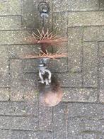 Schoorsteenveegset staal 20 cm doorsnee, Huis en Inrichting, Ophalen, Zo goed als nieuw, Hout, Overige soorten