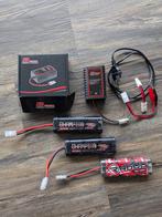 NiMH batterijen + lader accu voor Tamiya etc, Ophalen of Verzenden, Gebruikt, Overige schalen